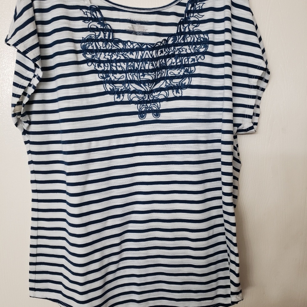 Lane Bryant Boat Neck Tee